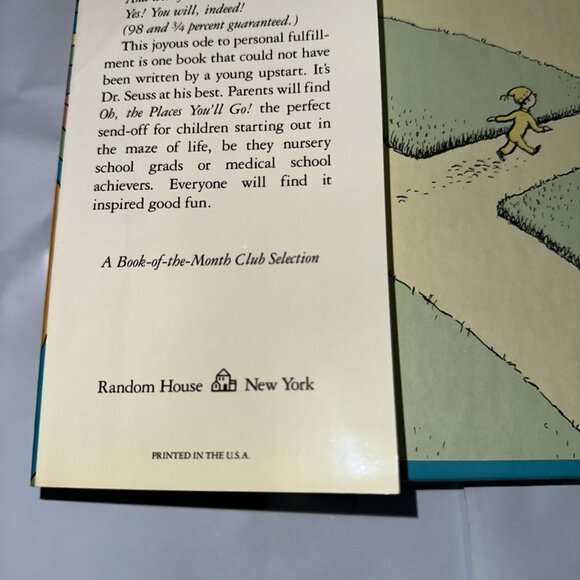 OH, THE PLACES YOU'LL GO! by Dr. Seuss - 1990 True First Ed. HC/DJ RARE! - Picture 4 of 16